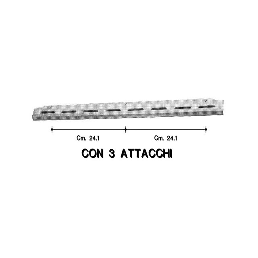 MANIGLIA FORNO X ILVE CM. 58,5 BIANCA - M2681 - immagine 1